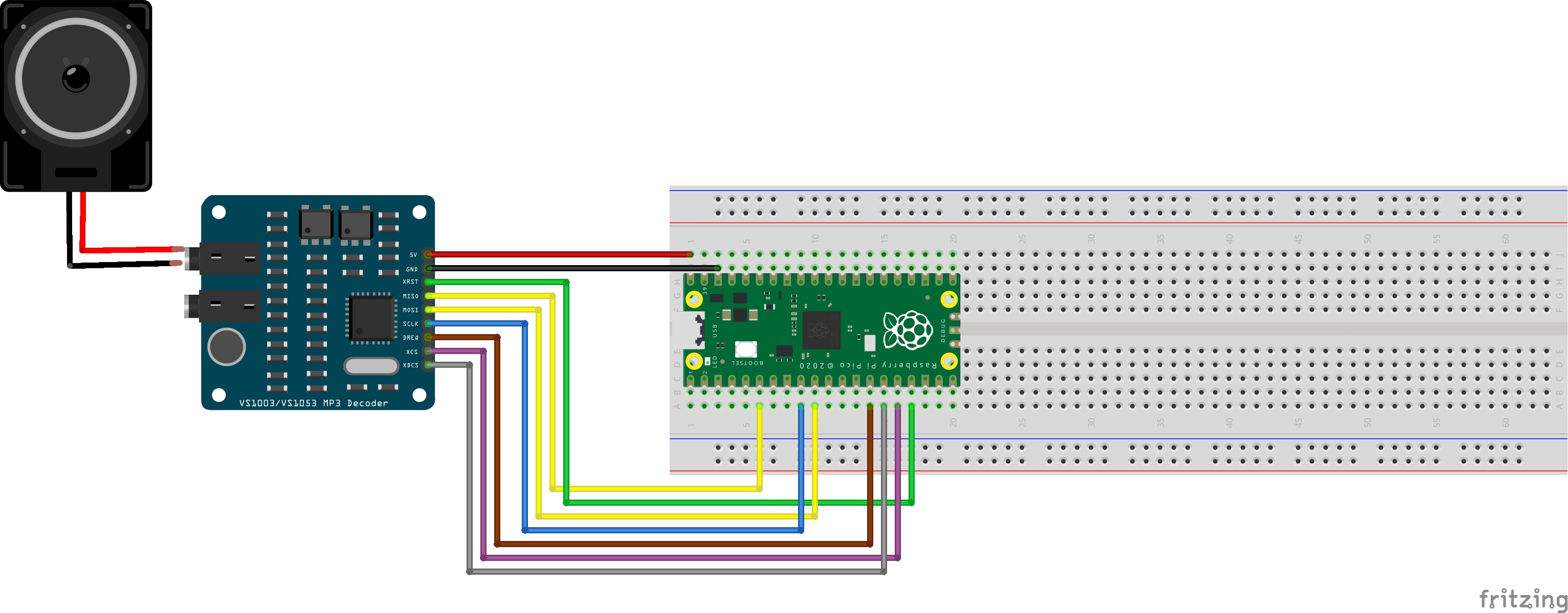 cablage vs1053 without sdram